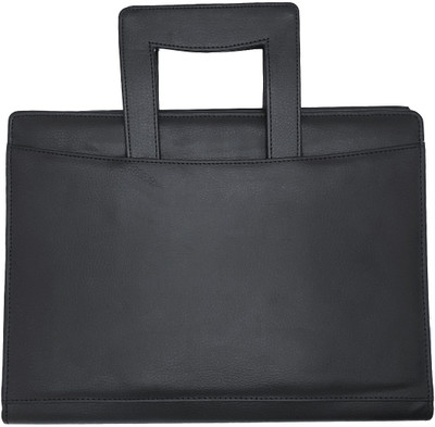 

Relish Craft Leather Leather office file folder(Set Of 1, Black)