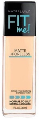 

Maybelline New York Fit Me! Matte With Poreless Foundation, 128 Warm Nude Foundation(128 Warm Nude, 30 ml)