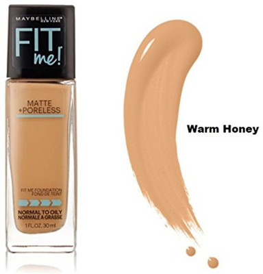 

Maybelline New York Fit Me! Matte With Poreless Foundation, 322 Warm Honey Foundation(322 Warm Honey)