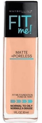 

Maybelline New York FIT ME! Matte With Poreless Foundation, 130 Buff Beige Foundation(130 Buff Beige, 30 ml)