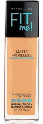 

Maybelline New York FIT ME! Matte With Poreless Foundation, 332 Golden Caramel Foundation(332 Golden Caramel, 30 ml)