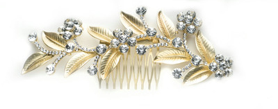 

ART OF HAIR FASHION JEWELLERY Fancy Hair Comb 3 Bun Clip(Gold)