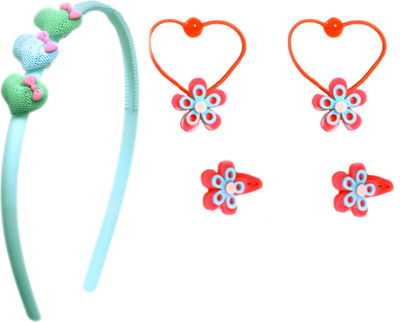 

Sagunya Cute Combo Hair Accessory Set(Green, Red)