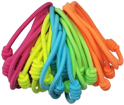

Evolution Elastic Rubber Band Metal Free Knot Hair Ties For Women ( Pack of 30 ) Rubber Band(Multicolor)