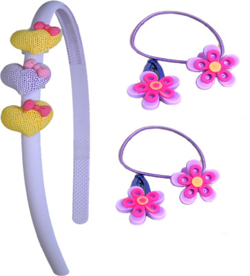 

Sagunya Cute Combo Hair Accessory Set(Purple)