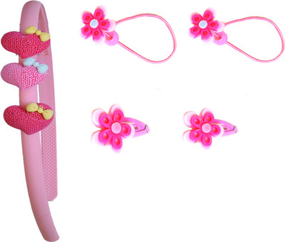 

Sagunya Cute Combo Hair Accessory Set(Pink)