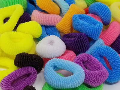 

Rbasics Multicolour soft fabric Rubberbands For Children (pack of 50) Rubber Band(Multicolor)