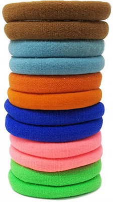 

Rbasics Multicolor Soft Fabric rubberbands For Women (pack of 12) Rubber Band(Multicolor)
