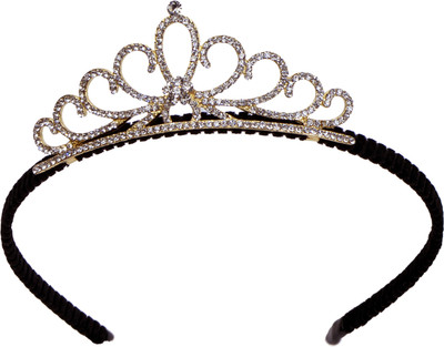 

Sagunya Elegant Crown Head Band(Gold)