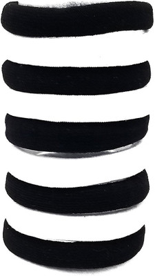 

Rbasics Black and white hair ponytail holder elastic rubberbands Big size.(Pack Of 10) Rubber Band(Multicolor)