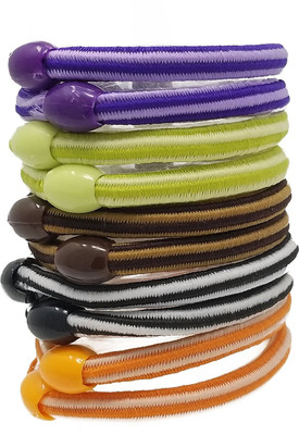 

Rbasics multicolor Soft Fabric rubberbands For Women ( Pack of 10) Rubber Band(Multicolor)