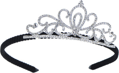 

Sagunya Elegant Crown Head Band(Silver)