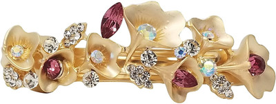 

Evolution Hair Accessories Fancy Lily Sequeuce Golden Pink Wedding Party Hair Pin, Lock Pin, for Women/Girls Hair Pin(Multicolor)