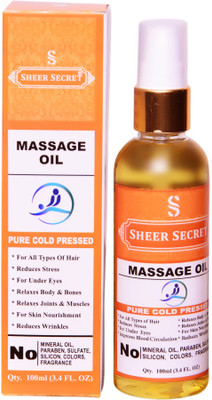 

SHEER SECRET 1 COLD PRESSED MASSAGE OIL 100ML Hair Oil(100 ml)