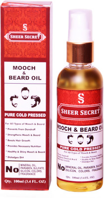 

SHEER SECRET 1 COLD PRESSED MOOCH AND BEARD OIL 100ML Hair Oil(100 ml)
