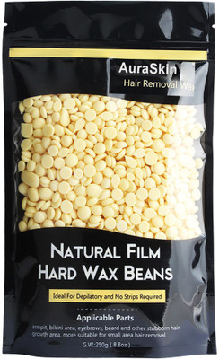 

AuraSkin Natural milky hard wax beans stripless no pain bikini wax Wax(100 g)
