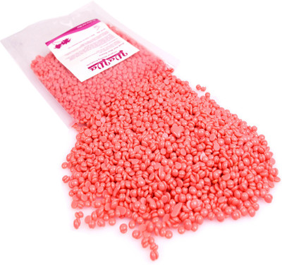 

AuraSkin Natural rose pink hard wax beans stripless no pain bikini wax Wax(100 g)