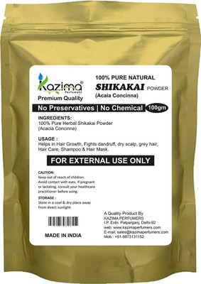 

KAZIMA Premium Quality Shikakai Powder (100g) - 100% Pure Natural Herbal & Fresh - Hair Growth, Fights dandruff, dry scalp, grey hair, Hair Care(100 g)