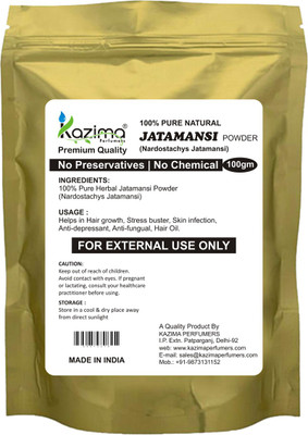 

KAZIMA Premium Quality Jatamansi Powder (100g) - 100% Pure Natural Herbal & Fresh - Hair growth, Skin infection, Anti-depressant, Anti-fungual(100 g)