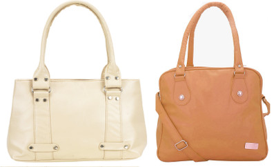 

Lady bar Shoulder Bag(Beige, Tan)