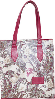

Cottage Shoulder Bag(White, Maroon), Maroon;white