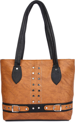 

Kandel London Shoulder Bag(Tan, Black), Black;tan