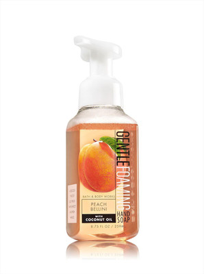 

Bath & Body Works Gentle Foaming Hand Soap, Peach Bellini - 259ml (8.75oz)(259 ml, Pump Dispenser)