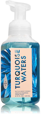 

Bath & Body Works Gentle Foaming Hand Soap, Turquoise Waters - 259ml (8.75oz)(259 ml, Pump Dispenser)