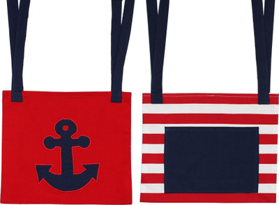 

Kadambaby Red Sailor Crib organiser / Bed pocket Accessories Organizer( )