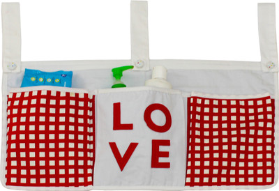 

Kadambaby Red love crib organiser/ bed pocket Accessories Organizer( )