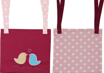 

Kadambaby Pink Birds Crib organiser / Bed pocket Accessories Organizer( )