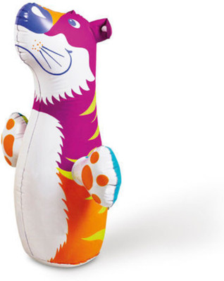 INTEX ® Original Inflatable Tiger Hit Me Inflatable Bouncer, Play Gym Inflatable HitMe Toys(Multicolor)