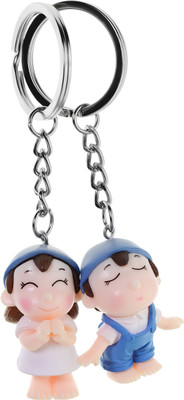 

Three Shades Aww Naughty & Cute Mini couple Valentine Gift Key Chain Key Chain