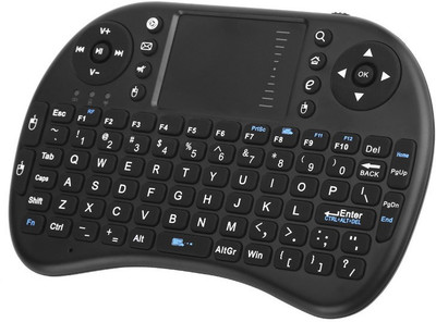 

Piqancy Mini wireless Smart Function Multi Media keyboard and mouse (Touchpad) Wireless Multi-device Keyboard(Black)