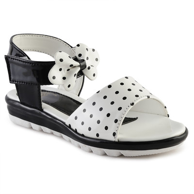 Minnie Girls Velcro Sports Sandals(Black