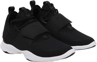 

Puma Boys & Girls Lace Sneakers(Black, Black- silver