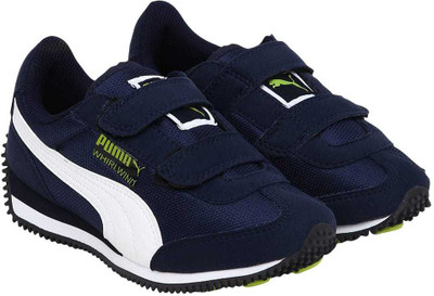 

Puma Boys & Girls Velcro Sneakers(Blue, Peacoat- white
