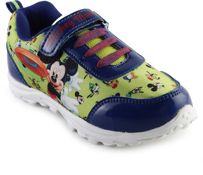 

Mickey Boys Velcro Running Shoes(Green