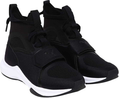 

Puma Girls Lace Sneakers(Black, Black- white-high risk red