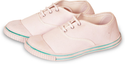 

6Four Shoes Boys & Girls Lace Monk Strap Shoes(White