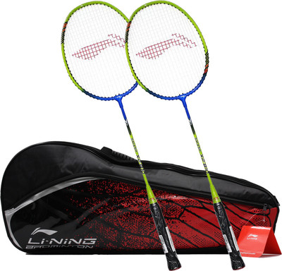 

Li-Ning Graffiti Smash XP 810 Combo (Multi-Graffiti 3 Zipper Badminton Kitbag + 810 Badminton Racquet, Set Of 2) - Black Bag Badminton Kit