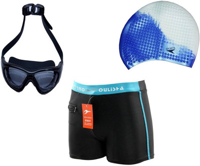

Credence Royal Combo of Goggle, Bubble Cap and Trunk Swimming Kit