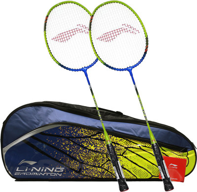 

Li-Ning Graffiti Smash XP 810 Combo (Multi-Graffiti 3 Zipper Badminton Kitbag + 810 Badminton Racquet, Set Of 2) - Navy Bag Badminton Kit