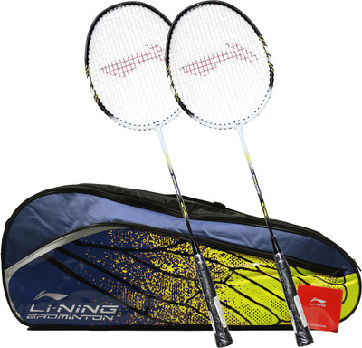 

Li-Ning Graffiti Smash XP 808 Combo (Multi-Graffiti 3 Zipper Badminton Kitbag + 808 Badminton Racquet, Set Of 2) - Navy Bag Badminton Kit