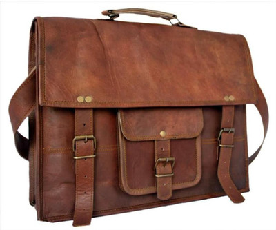 PINO 15.6 inch Laptop Messenger Bag(Brown)