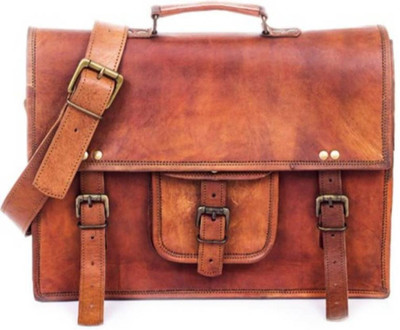 

PINO 14 inch Laptop Messenger Bag(Brown)