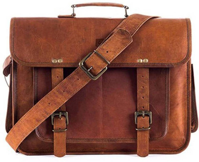 

PINO 13 inch Laptop Messenger Bag(Brown)