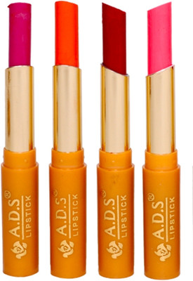 

ADS Durable waterproof lipstick set of 4 multicolor (bba)(Multicolor, 1.5 ml)