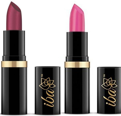 

IBA HALAL Moisturizing Lipstick PLUM PURE & ROYAL PINK(PLUM PURE, ROYAL PINK, 8 g)
