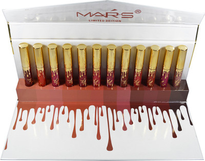 

Mars Matte Liquid Lipsick B-Shade(Multicolor, 10 ml)